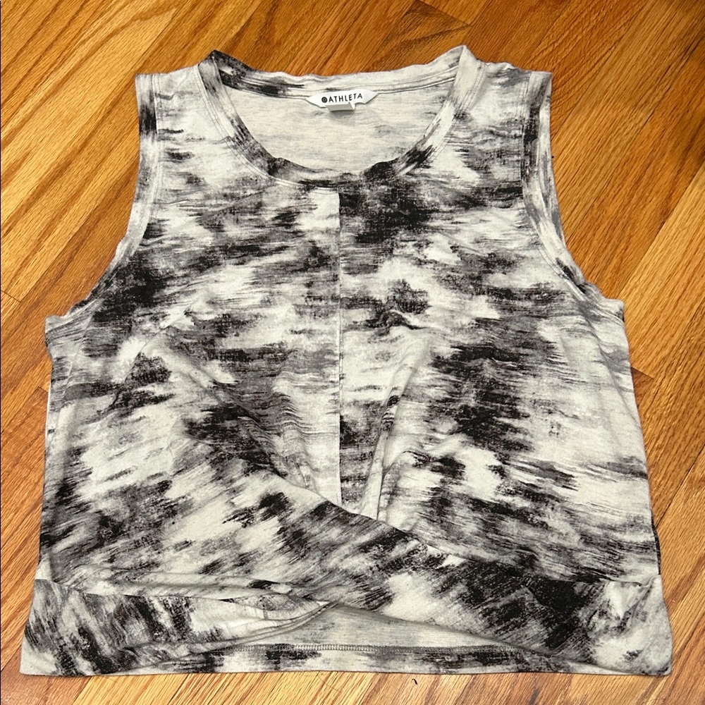 ATHLETA twist front top